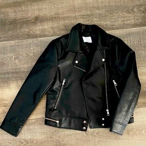 Zara Kids Faux Leather Biker Jacket